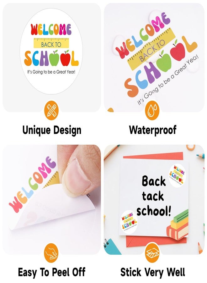 Anwyll Back to School Stickers - Happy First Day of School Stickers 120Pcs 2'' Welcome Back to School Sticker for Kid Classroom Self Adhesive It's Going to Be A Great Year Sticker for Teacher Student - Image 3