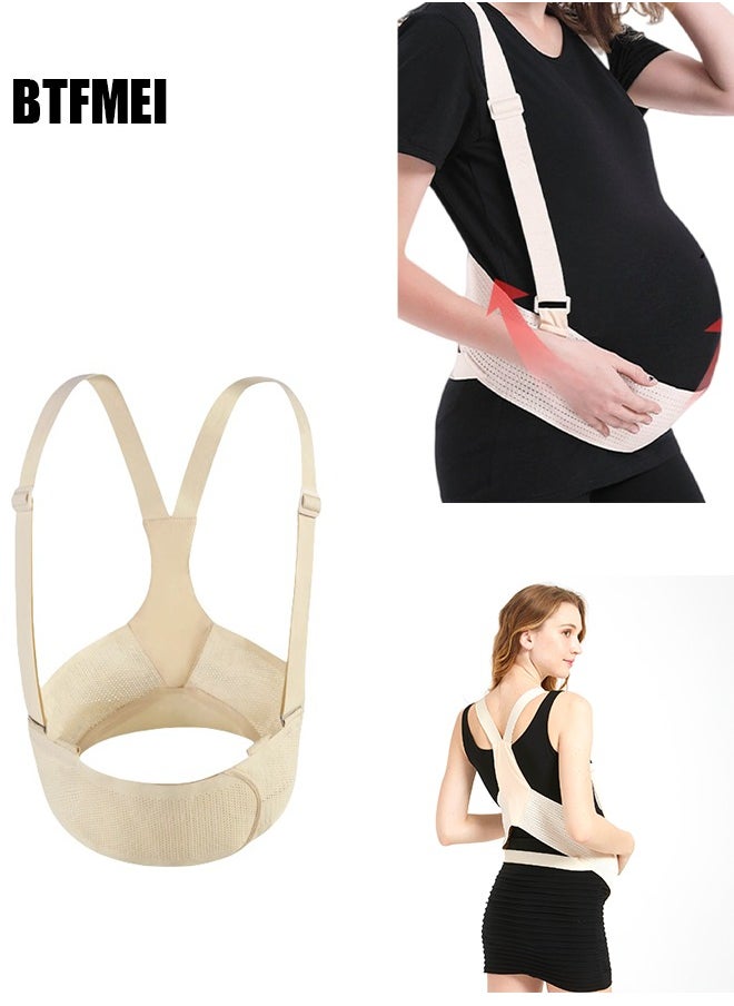 BTFMEI Pregnancy Belly Support Band, Breathable and Adjustable Maternity Belt, Back Support Belly Bands for Pregnant Women Lightweight, Relieve Waist and Back Pain  - Image 2