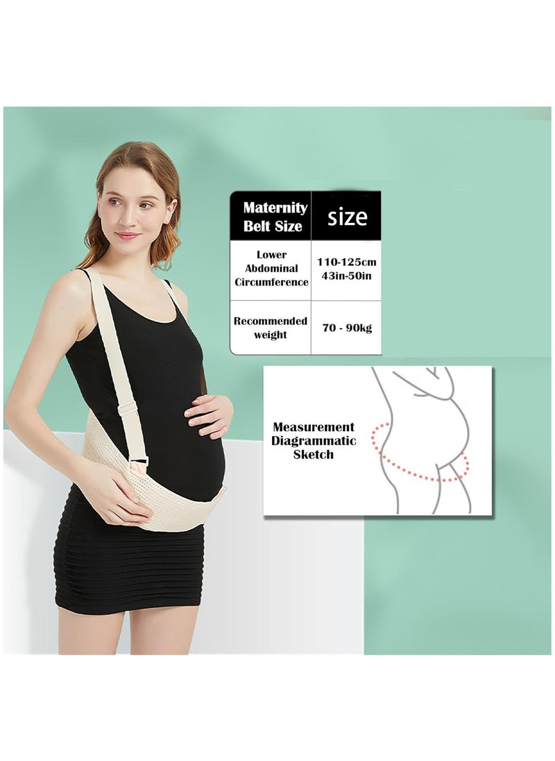 BTFMEI Pregnancy Belly Support Band, Breathable and Adjustable Maternity Belt, Back Support Belly Bands for Pregnant Women Lightweight, Relieve Waist and Back Pain  - Image 3
