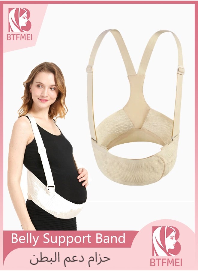 BTFMEI Pregnancy Belly Support Band, Breathable and Adjustable Maternity Belt, Back Support Belly Bands for Pregnant Women Lightweight, Relieve Waist and Back Pain  - Image 1