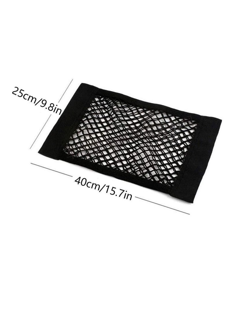 Rubik Car Trunk Organizer Net Pocket, 1 Pack Mesh Cargo Net Storage Organizer Small Elastic Pouch Bag for Nissan Patrol Armada Pathfinder Kicks Juke Murano Rogue Xterra (25x40cm)  - Image 5