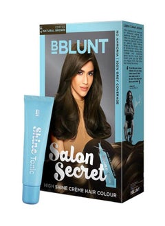 BBLUNT High Shine Creme Hair Colour with Shine Tonic - Coffee Natural Brown 4.31,100g, 8ml  - Image 1