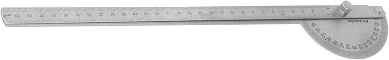 Stainless Steel Angle Protractor 0 180 Degree 250mm Woodworking Ruler Measuring Tool - Image 3
