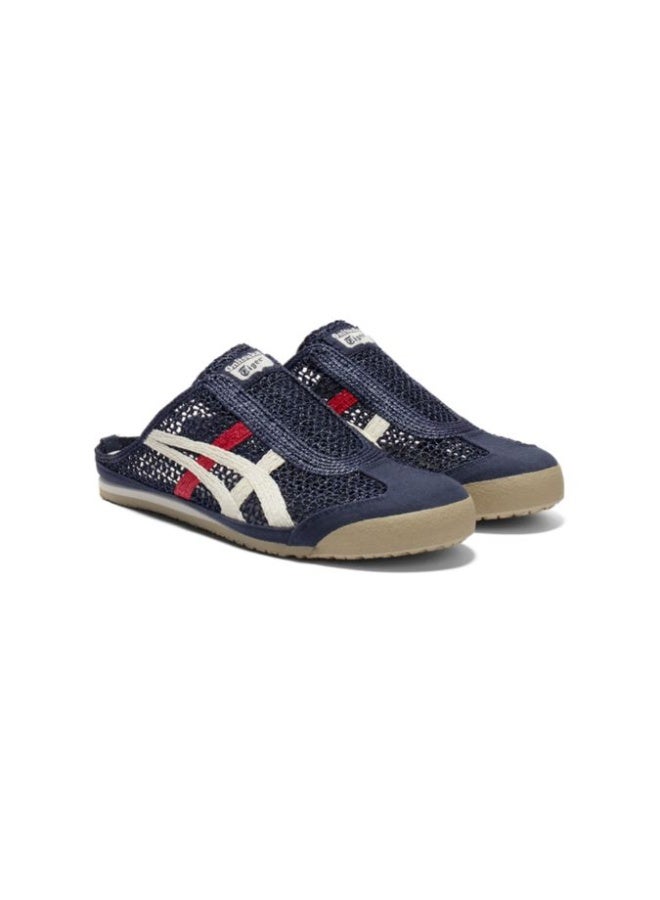 Onitsuka Tiger MEXICO 66 SABOT Summer Casual Slide Sandals - Navy Blue/White/Red - Image 4