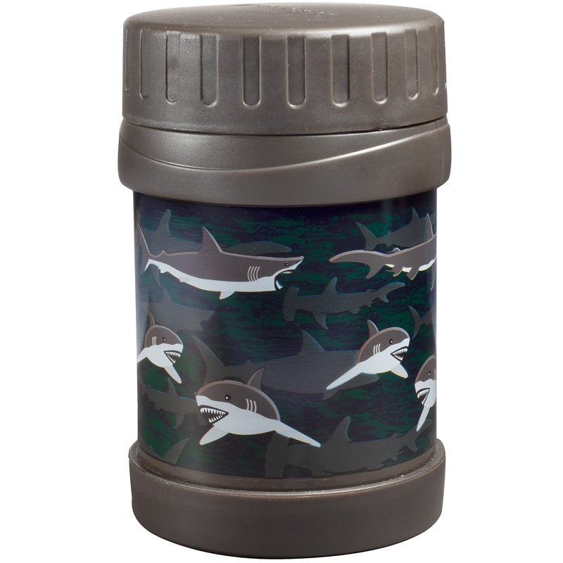 Bentology Stainless Steel Insulated 13oz Thermos for Kids - Shark - Large Leak-Proof Lunch Storage Jar for Hot or Cold Food  Soups  Liquids - BPA Free - Fits in Most Lunch Boxes and Bags - Image 2