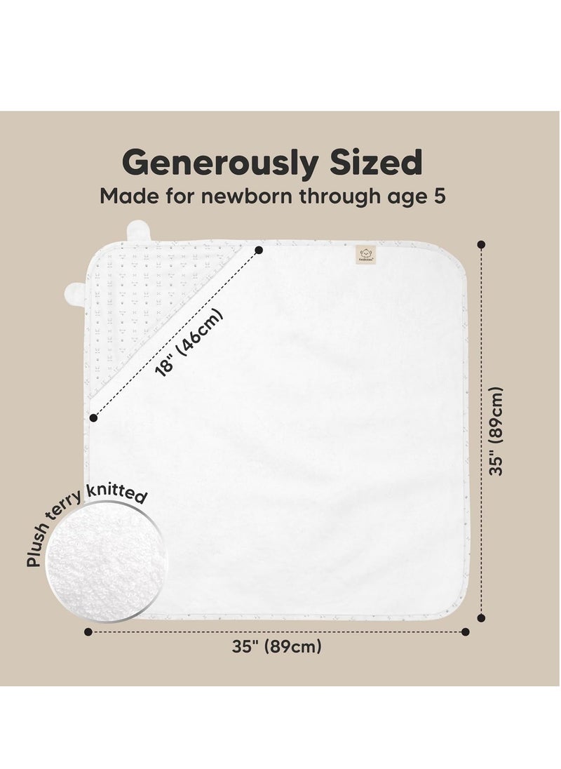 KeaBabies - KeaBabies Baby Hooded Towel - Bamboo Baby Towel Organic Bamboo Towel -Baby Bath Towel with Hood for Girls, Babies, Newborn Boys, Toddler(KeaStory) - Image 1