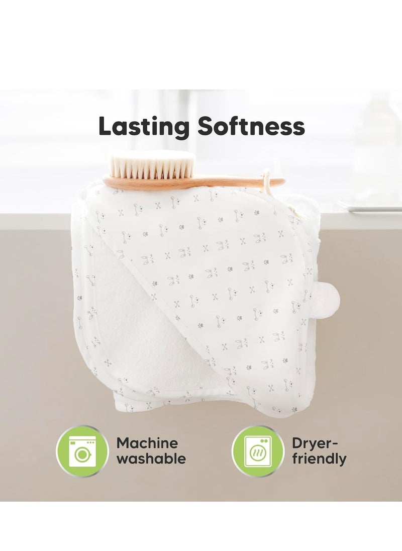 KeaBabies - KeaBabies Baby Hooded Towel - Bamboo Baby Towel Organic Bamboo Towel -Baby Bath Towel with Hood for Girls, Babies, Newborn Boys, Toddler(KeaStory) - Image 1