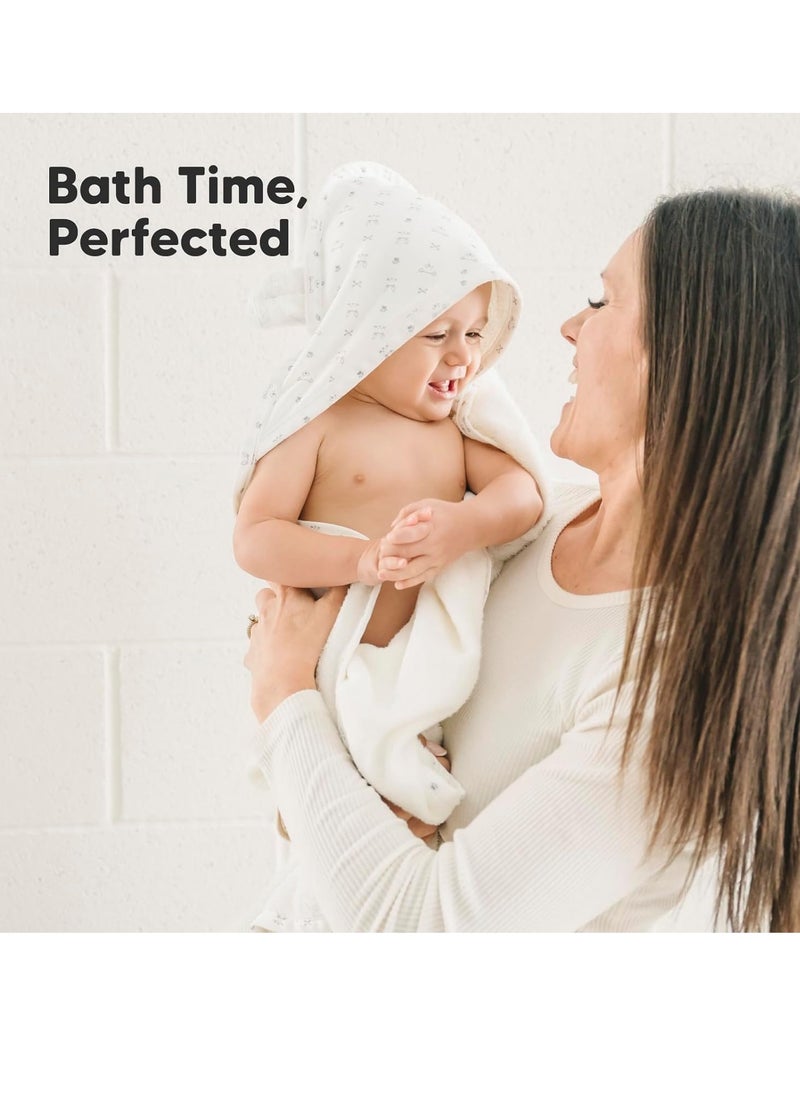 KeaBabies - KeaBabies Baby Hooded Towel - Bamboo Baby Towel Organic Bamboo Towel -Baby Bath Towel with Hood for Girls, Babies, Newborn Boys, Toddler(KeaStory) - Image 1