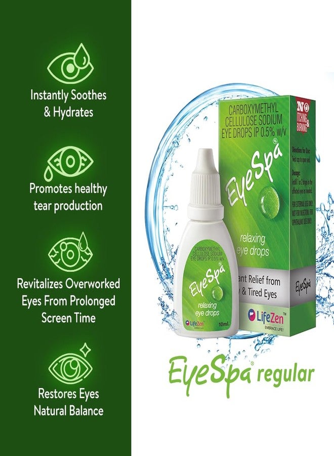 Lifezen Eyespa Eye Drops 10Ml (Pack Of 3) | Carboxymethylcellulose Eye Drop | Eye Drops For Regular Use - Eye Care Products For Clear, Relaxed Eyes - Image 4