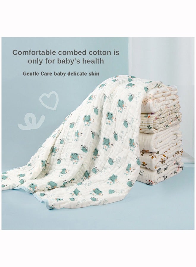 منشفة حمام قطنية من موسلين للأطفال 110*110 سم - Image 2