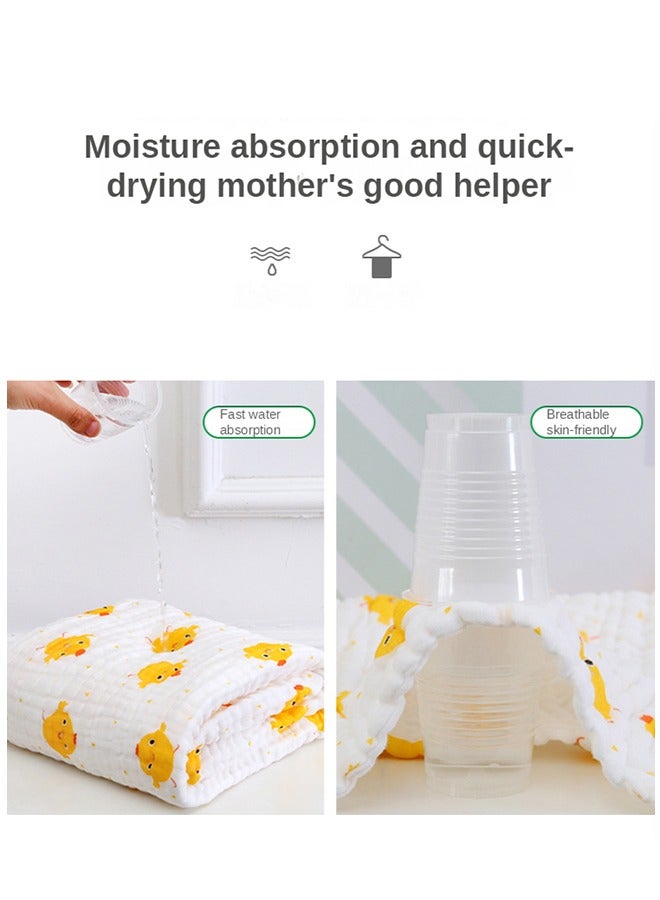 منشفة حمام قطنية من موسلين للأطفال 110*110 سم - Image 5