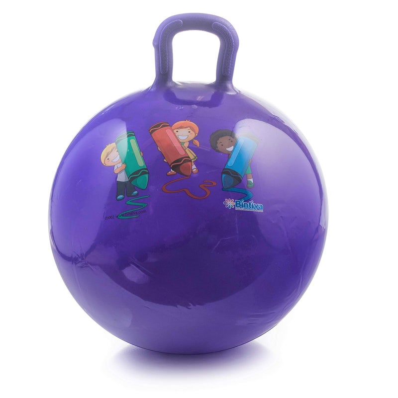 bintiva Hippity Hop 45 Cm / 18 Inch Diameter Including Free Foot Pump  for Children Ages 3-6 Space Hopper  Hop Ball Bouncing Toy - 1 Ball - Image 2
