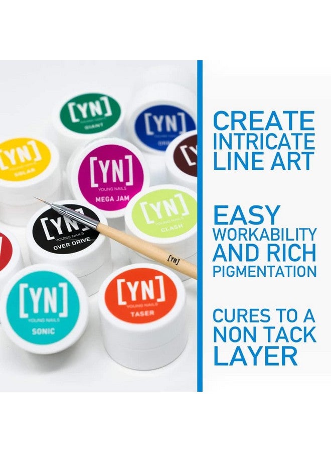 Young Nails Mission Control Gel Paint For Nails Precision Gel Paint For Detailed Nail Art Cure With Zero Tacky Layer 5 Grams. - Image 2