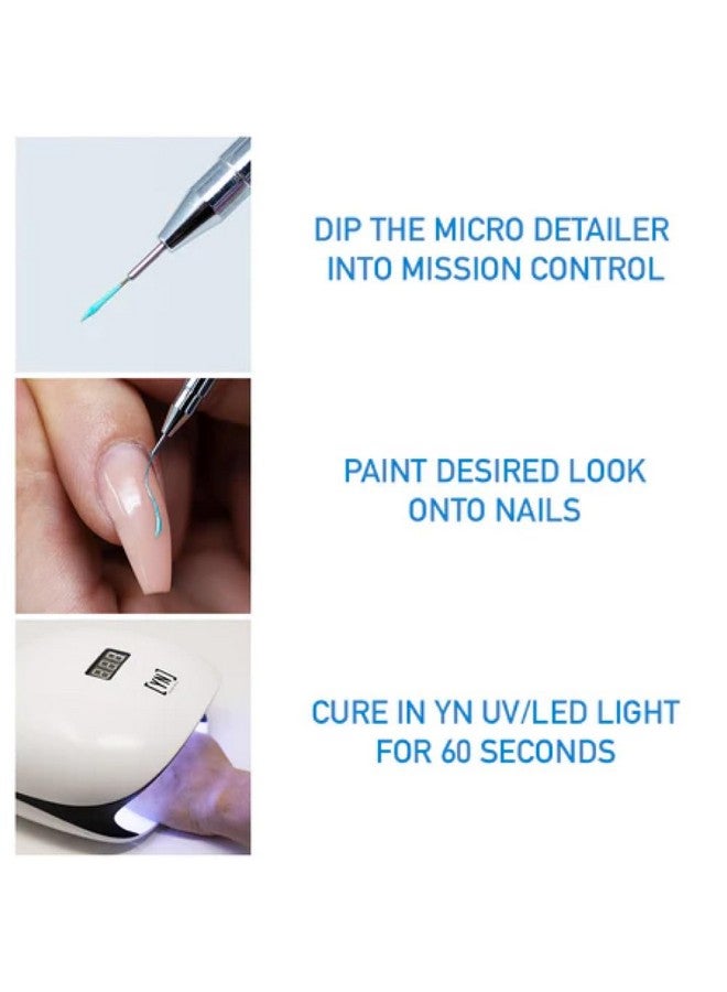 Young Nails Mission Control Gel Paint For Nails Precision Gel Paint For Detailed Nail Art Cure With Zero Tacky Layer 5 Grams. - Image 4