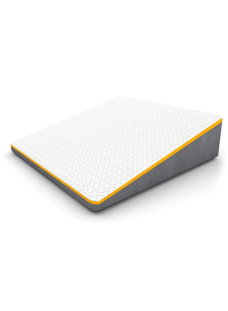 MoltyFoam Master MoltyFoam Wedge – Memory Foam - Standard Adjustable Soft and Supportive Pillow - Reduce Neck and Shoulder Pain, Best for Acid Reflux, Heartburn and Post-Surgical Recovery - Luxury Comfortable Pillow - White - Image 2