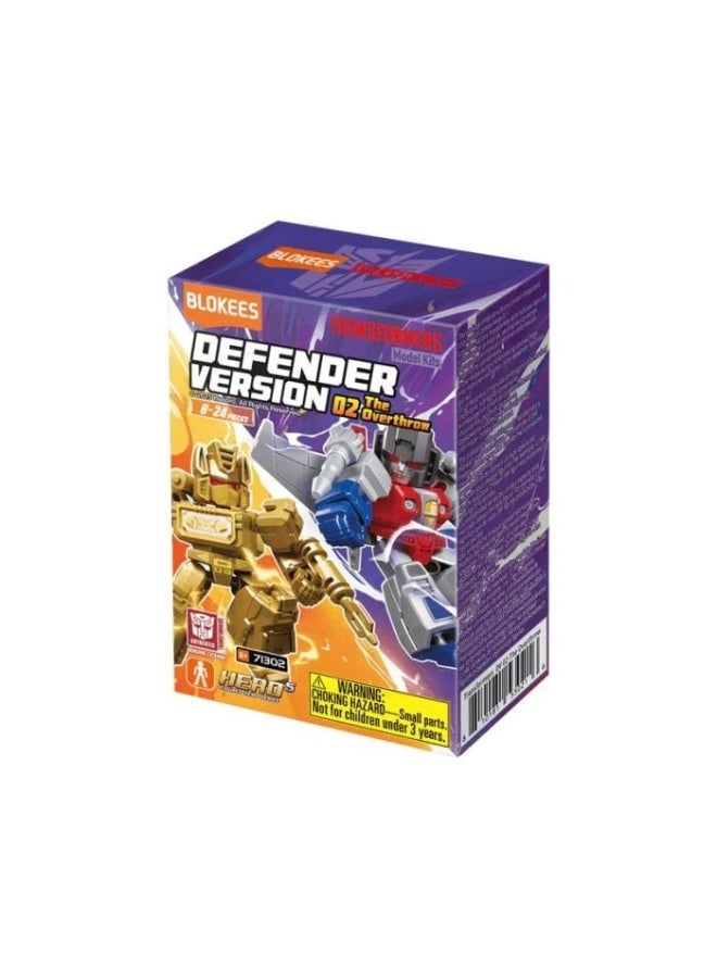 BLOKEES Transformers Galaxy Defender Building Kit | The Overthrow Version 02 Collectible Action Figure Block Toy | STEM Construction Set for Kids & Adults | Licensed Model for Creative Play & Display - Image 1