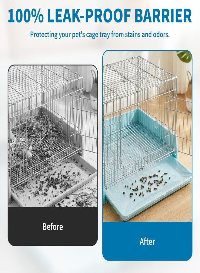 Foyods 20PCS Disposable Plastic Cage Liners - 70cm Plastic litter pan liners for Small Animal Cages, Leakproof Cage Liners for Rabbits Guinea Pigs, Litter Box Film Liners for bunny rabbit litter box liners - Image 4