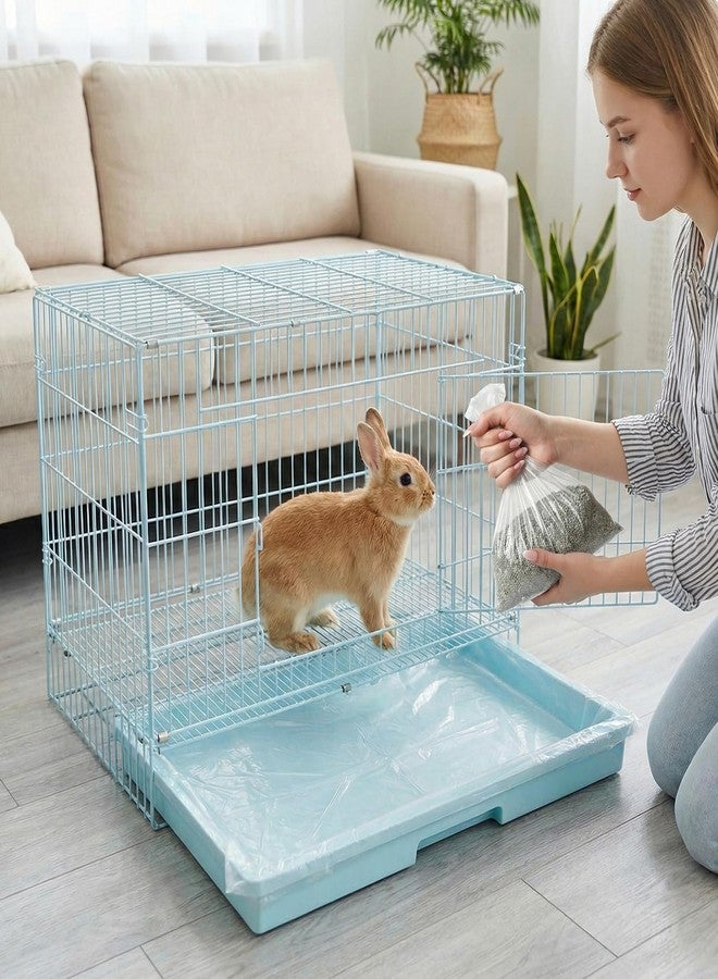 Foyods 20PCS Disposable Plastic Cage Liners - 70cm Plastic litter pan liners for Small Animal Cages, Leakproof Cage Liners for Rabbits Guinea Pigs, Litter Box Film Liners for bunny rabbit litter box liners - Image 5