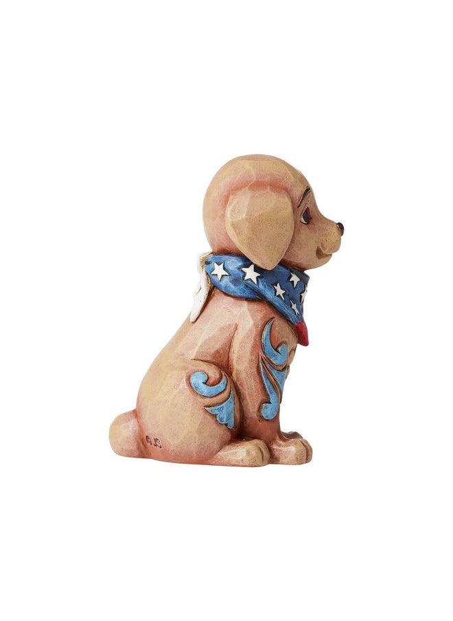 Enesco Jim Shore Heartwood Creek Patriotic Puppy Flag Bandana Miniature Figurine 3.5 Inch Multicolor  - Image 5