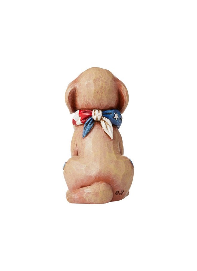 Enesco Jim Shore Heartwood Creek Patriotic Puppy Flag Bandana Miniature Figurine 3.5 Inch Multicolor  - Image 4