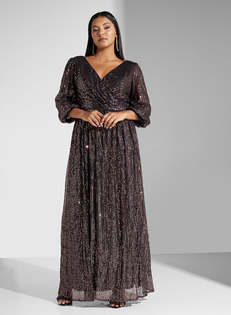 Khizana Sequin V-Neck Dress  - Image 4