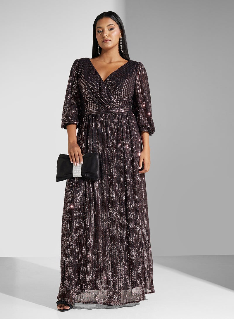 Khizana Sequin V-Neck Dress  - Image 1