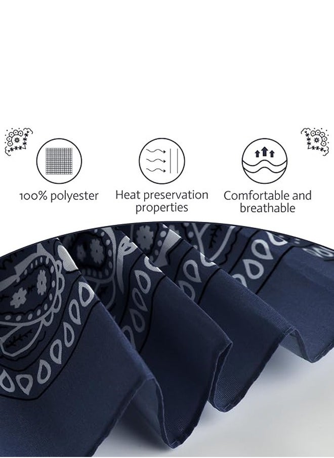 Generic Cowboy Bandanas Cashew Printed Scarf Small Square Scarves Sun Protection Lightweight Multifunctional Headband  - Image 5