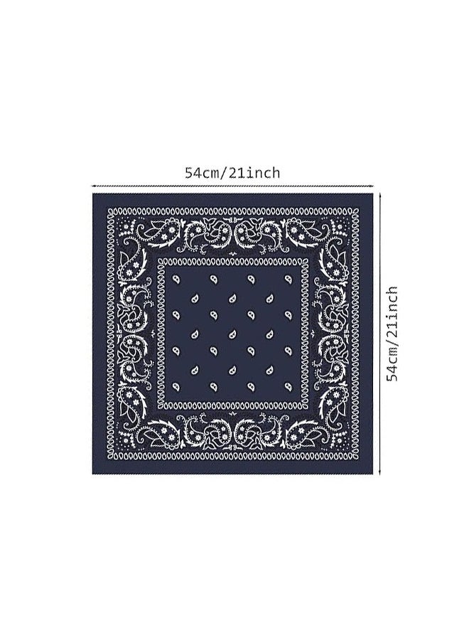Generic Cowboy Bandanas Cashew Printed Scarf Small Square Scarves Sun Protection Lightweight Multifunctional Headband  - Image 4
