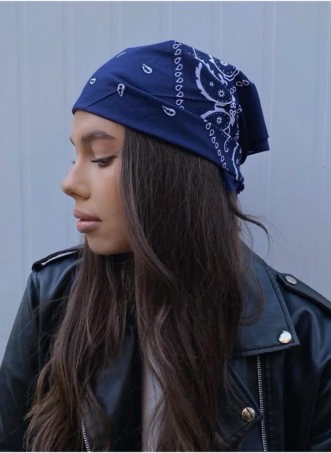 Generic Cowboy Bandanas Cashew Printed Scarf Small Square Scarves Sun Protection Lightweight Multifunctional Headband  - Image 1