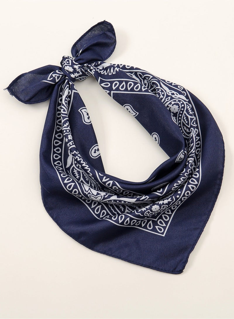 Cowboy Bandanas Cashew Printed Scarf Small Square Scarves Sun Protection Lightweight Multifunctional Headband - Image 2
