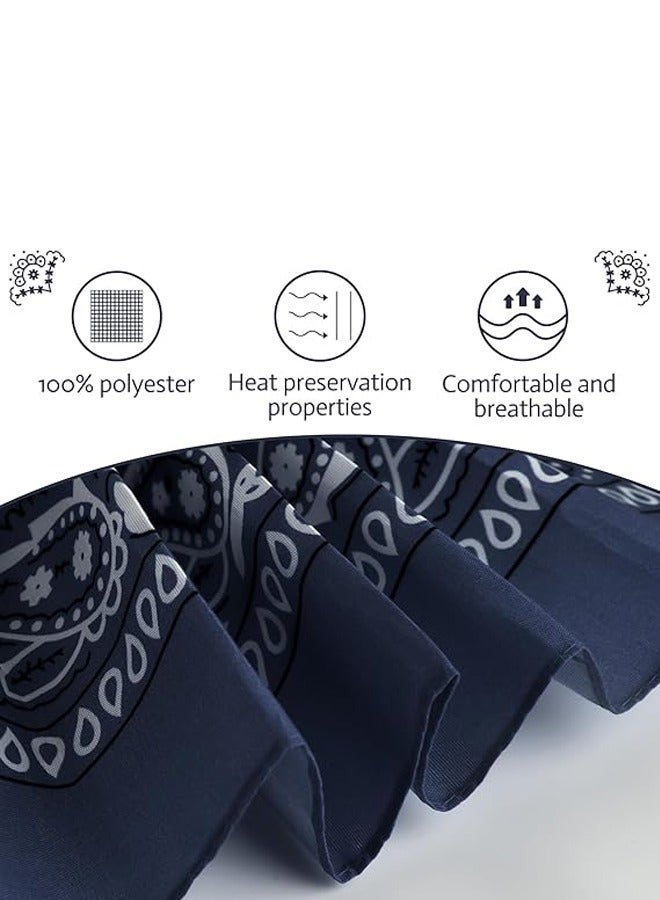 Cowboy Bandanas Cashew Printed Scarf Small Square Scarves Sun Protection Lightweight Multifunctional Headband - Image 5