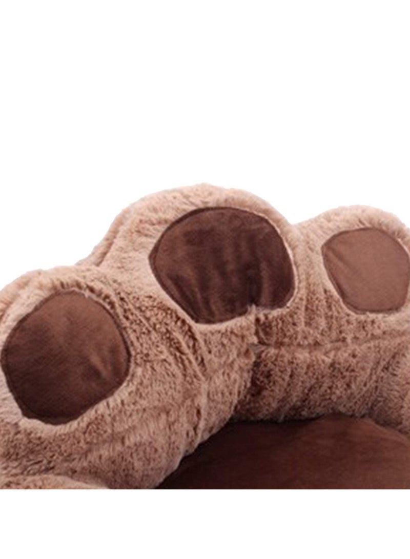 Bear Paw Shape Pet Dog Cat Puppy Bedding Bed Sofa Short Plush Warm Soft Breathable Durable Kennel Sleeping Cushion Cozy House for Small Medium Pets 40-45CM - Image 5