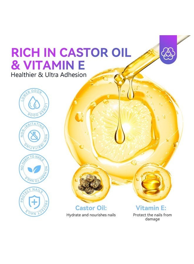 Saviland Nail Glue: 5S Dry Strong Nail Glue For Press On, Brush On Nail Glue For Acrylic Nails And Dip Powder, Professional Nail Glue For Nail Tips Long Lasting French Tip Tool Easy To Use 0.34 Oz - Image 4