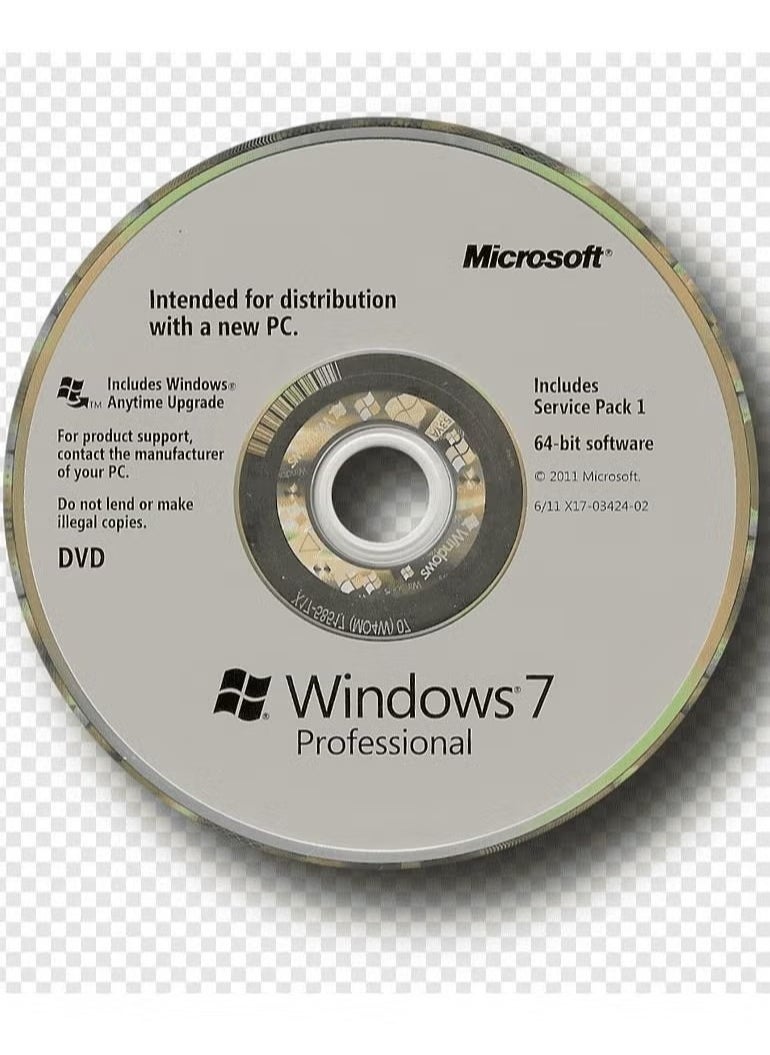 Windows - Windows 7 Professional 64-Bit English OEI DVD one piece - Image 1