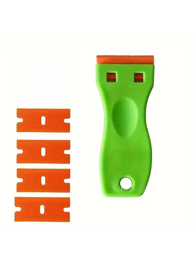1 Set Heavy Duty Plastic Razor Scraper Kit Assorted Varieties 4 Blades Multi Surface Paint Remover - Image 5
