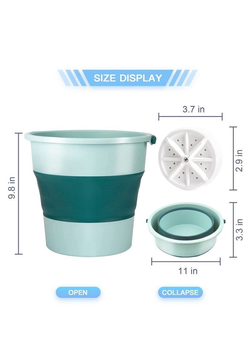 XiuWoo - 10L mini washing machine, portable foldable ultrasonic turbo washing machine, with USB - Image 1