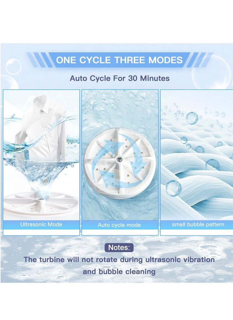 XiuWoo - 10L mini washing machine, portable foldable ultrasonic turbo washing machine, with USB - Image 1
