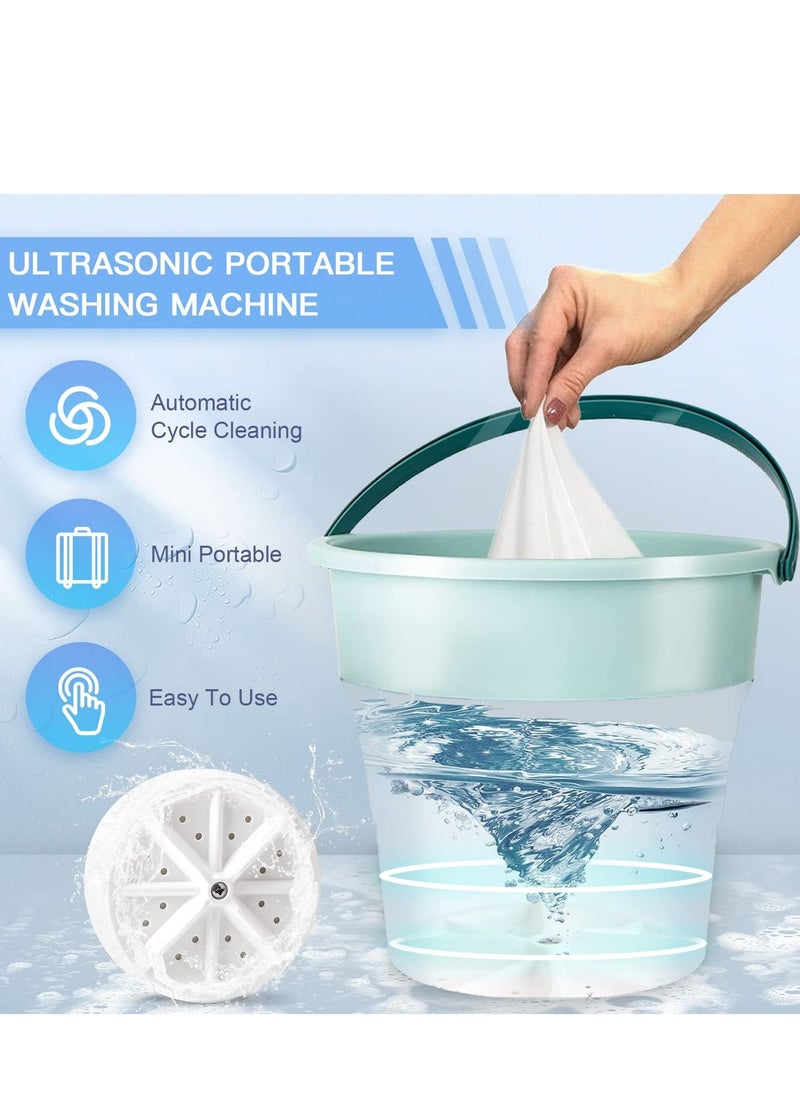 XiuWoo - 10L mini washing machine, portable foldable ultrasonic turbo washing machine, with USB - Image 1