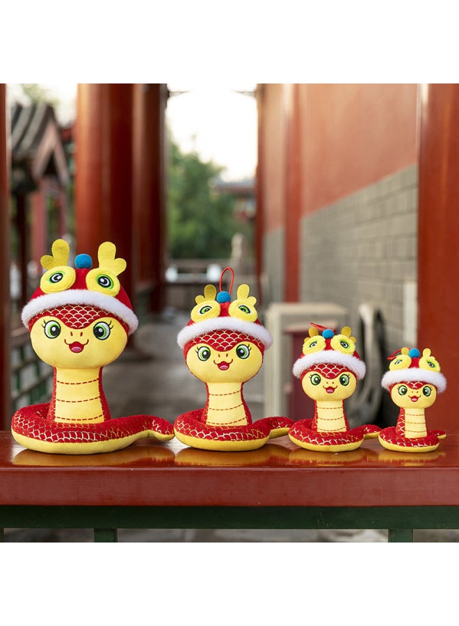 2025 Year Of The Snake Mascot Doll Zodiac Snake Plush Toy Annual Meeting Year Female Doll Doll Wholesale-Specifications:White-Color:28cm - Image 3