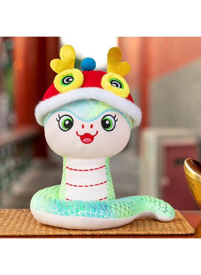 2025 Year Of The Snake Mascot Doll Zodiac Snake Plush Toy Annual Meeting Year Female Doll Doll Wholesale-Specifications:White-Color:28cm - Image 4