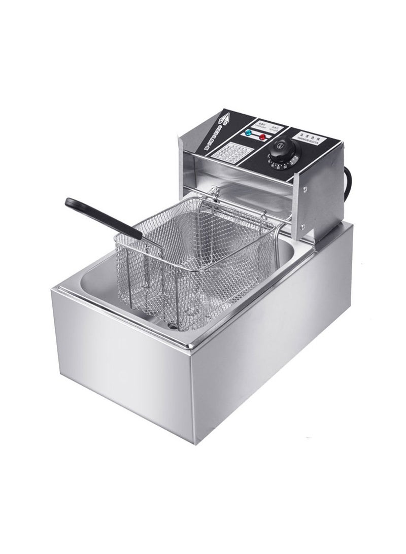 Denx Electric Deep Fryer - 6.0L Capacity | Perfect for French Fries, Chicken Wings | Heat Resistant Handles for Safe Use 6 L 2500 W - Image 2