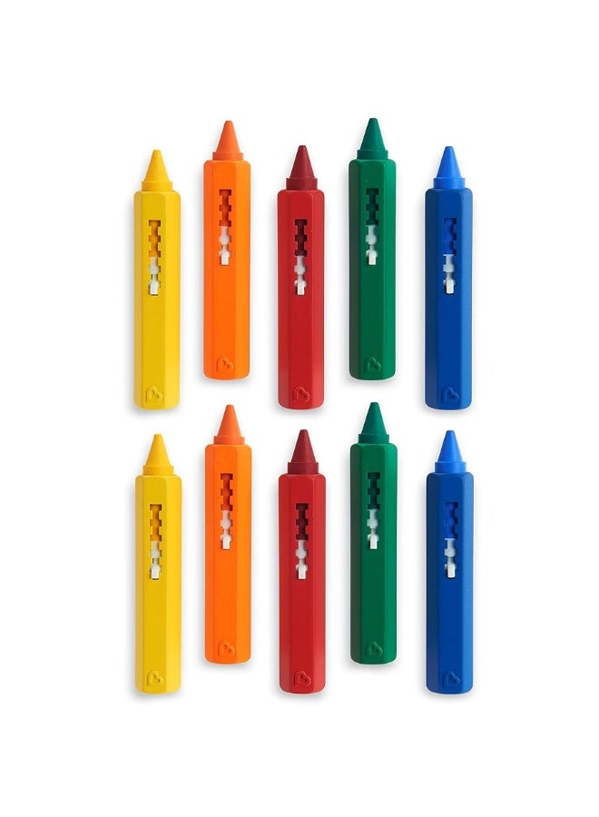 Munchkin ألوان الاستحمام من مانشكن® درو™ لعبة استحمام للأطفال، 5 قطع (عبوة من 2) - Image 1