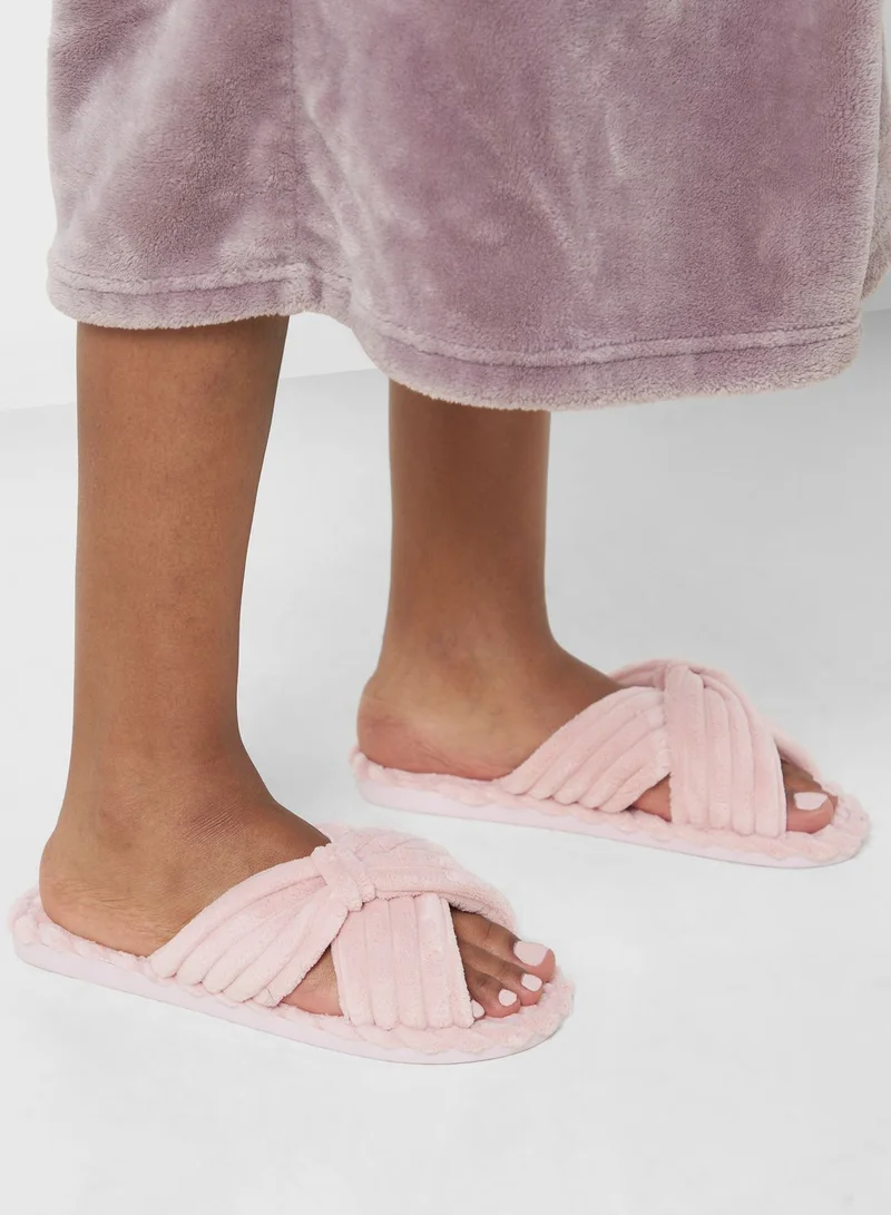 Ginger  Bow Detail Bedroom  Slippers for Women | Best Price UAE