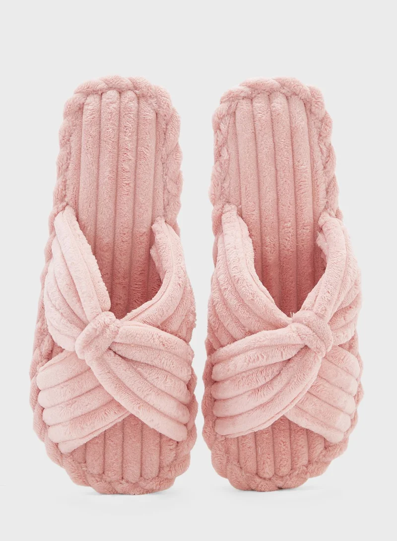 Ginger  Bow Detail Bedroom  Slippers for Women | Best Price UAE