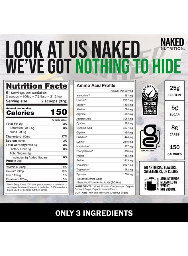 NAKED nutrition Naked Whey Vanilla Flavored 5 LBs - Image 4