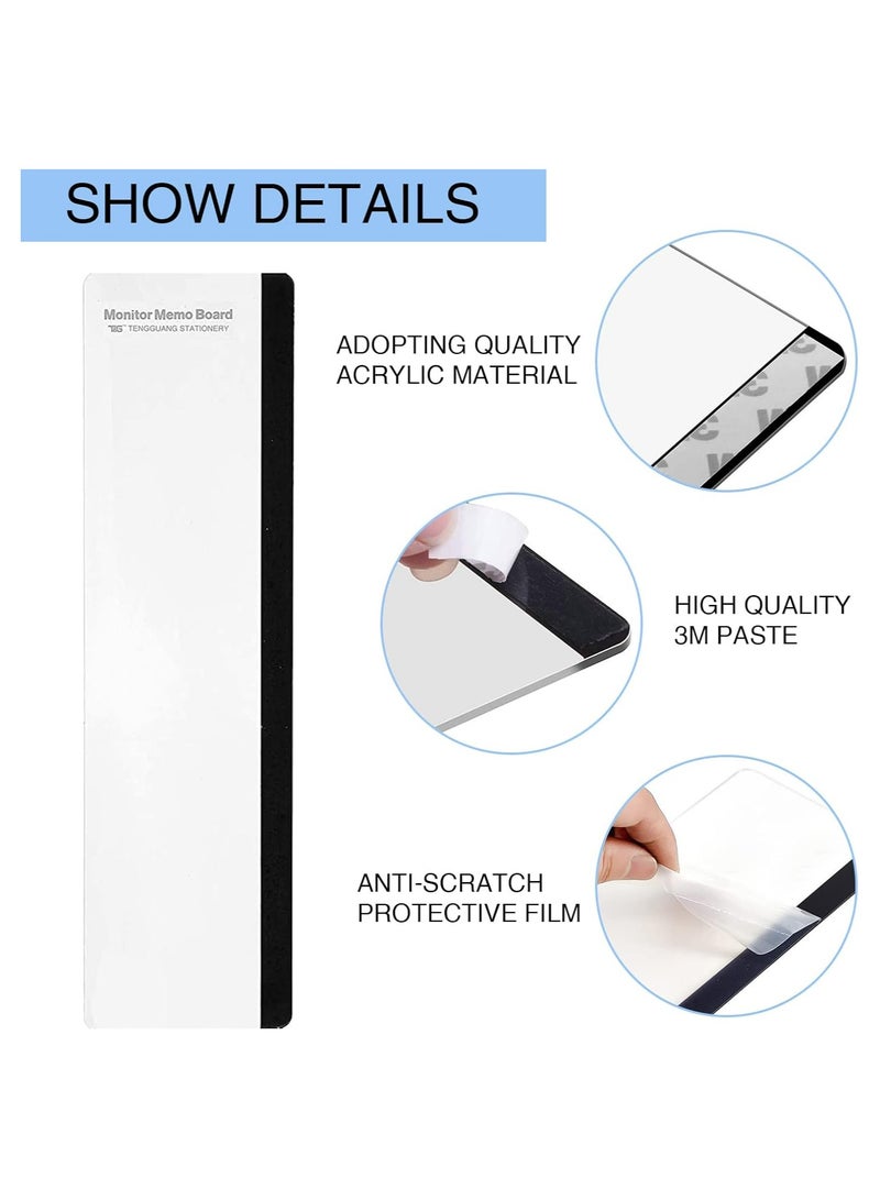 TLAXCA Office Desk Accessories 2pcs Multifunction Computer Monitor Memo Board - Office Supplies for Women Men Computer Sticky Note Holder Home Decor  - Image 3