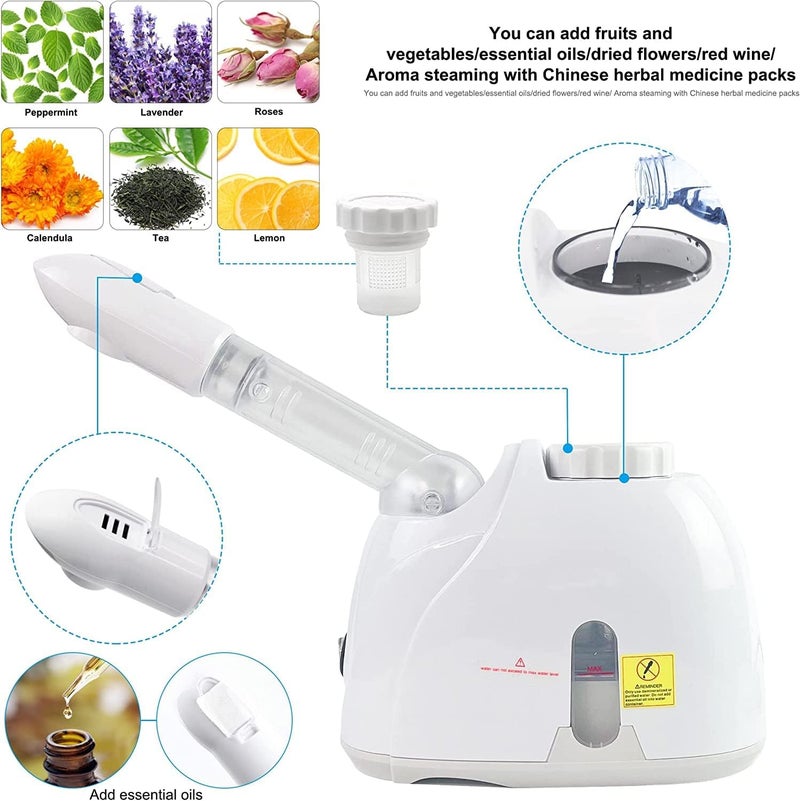 NIDHIKSH Steamer For Cold And Cough Professional K33S Steamer For Cold and Cough Nose Facial at Home Steam breath machine for AdultsKids Best for MenWomen Beauty multi - Image 3