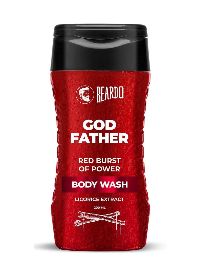 BEARDO Beardo Godfather Body Wash for Men 200ml  Powerful and Energising Bodywash for Men  Luxurious Lather and Refreshing Shower Gel  Goodness of Licorice Extract for Long Lasting Fragrance - Image 1