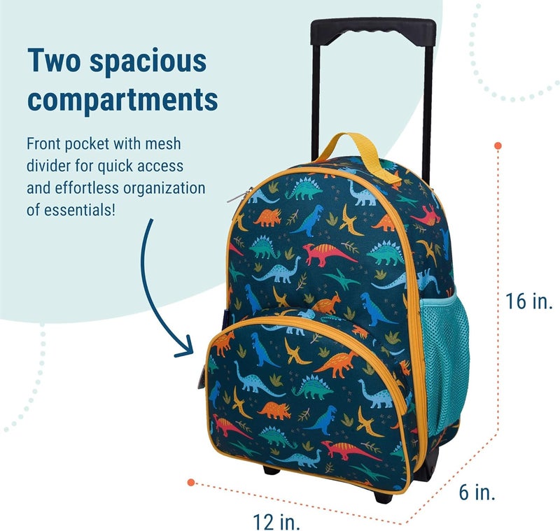 Wildkin Kids Rolling Luggage – Carry-On Size for School & Overnight Travel - Image 4