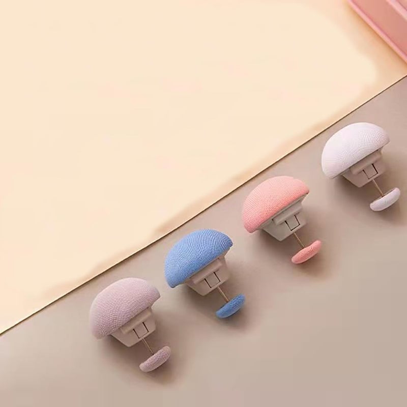 AMIRATE Mushroom Shape Duvet Clips NonSlip Cover Fixator Comforter Quilt Holder with OneKey Unlock for Blanket Bed Sheet Curtain Socks Mattress Covers Blue 10  - Image 3